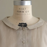[Scheduled to arrive in mid-February 2025] Cotton Ramie Slub Blouse [Pre-order item/2025ss]