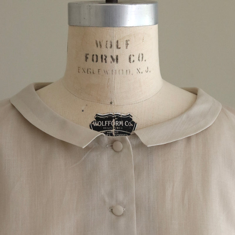 [Scheduled to arrive in mid-February 2025] Cotton Ramie Slub Blouse [Pre-order item/2025ss]