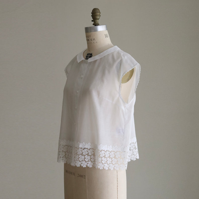 [Scheduled to arrive in mid-February 2025] Cotton Ramie Slub Blouse [Pre-order item/2025ss]