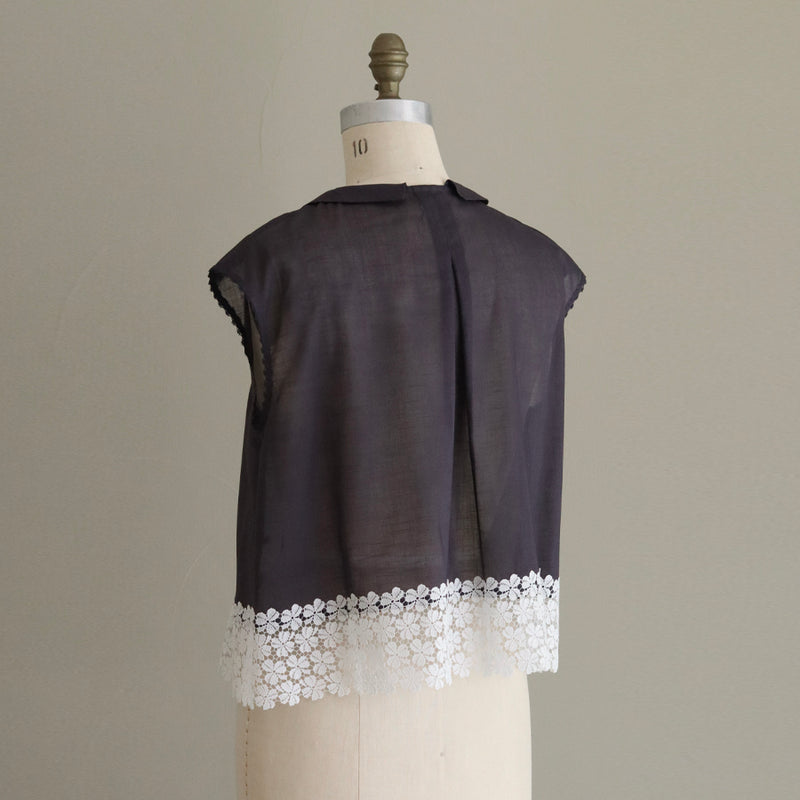 [Scheduled to arrive in mid-February 2025] Cotton Ramie Slub Blouse [Pre-order item/2025ss]