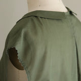[Scheduled to arrive in mid-February 2025] Cotton Ramie Slub Blouse [Pre-order item/2025ss]