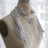 [No.11201] Syal Tulle Petit Washer Katun Kimia Shiro no Ha [Perkiraan tiba akhir Mei 2026]