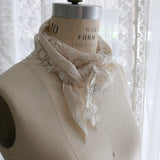 [No.11201] Syal Tulle Petit Washer Katun Kimia Shiro no Ha [Perkiraan tiba akhir Mei 2026]