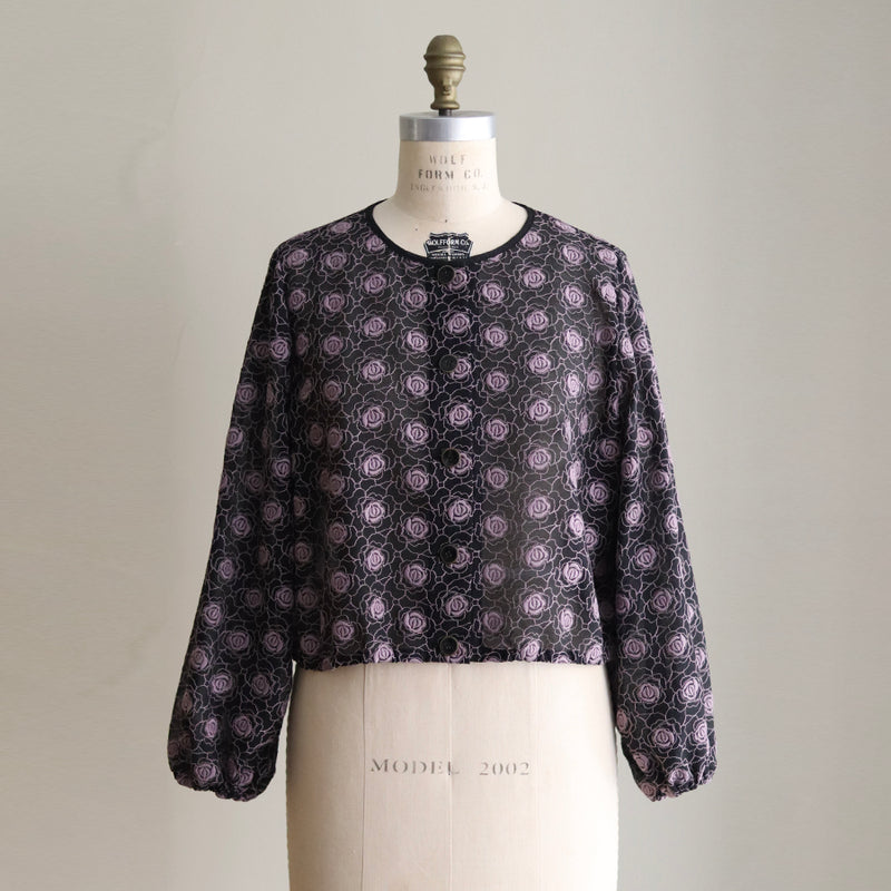 organza花刺繍 ブルゾン