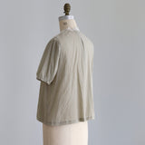 [No.9262] Blus Rompi Katun Washed Natural [Perkiraan Tersedia Akhir Mei 2026]