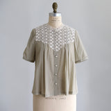 [No.9262] Blus Rompi Katun Washed Natural [Perkiraan Tersedia Akhir Mei 2026]