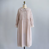 [No.9259] Gaun Kerah Frill Katun Washed Natural [Perkiraan Tersedia Akhir Mei 2026]