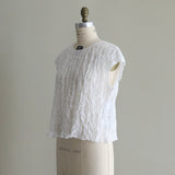 [Scheduled to arrive in late April 2025] Shirring embroidered pullover [Pre-order item/2025ss]