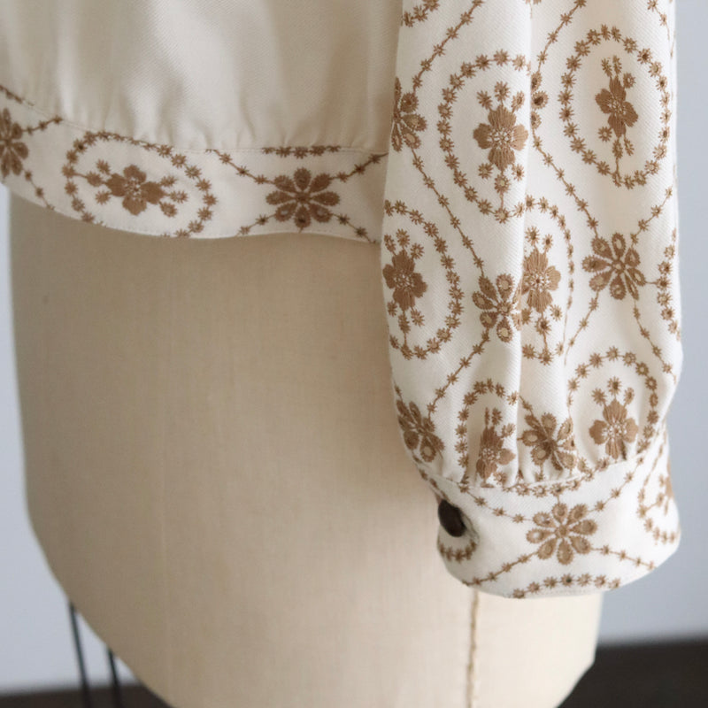 organicコットンemblem刺繍 ブルゾン
