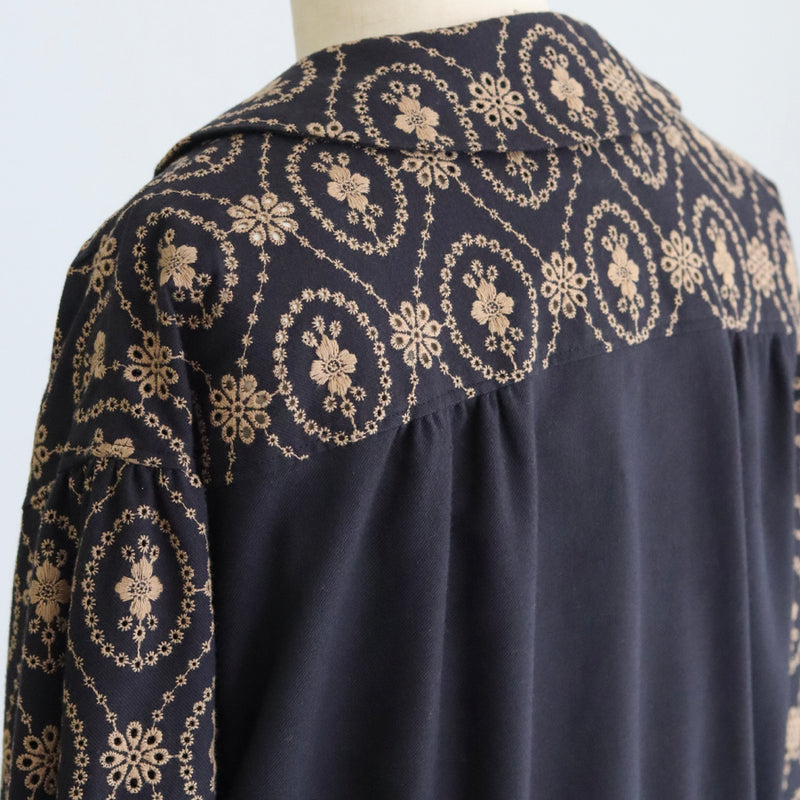 organicコットンemblem刺繍 ブルゾン