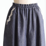 リネンコットンデニムパンツ