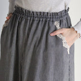 リネンコットンデニムパンツ