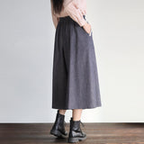 リネンコットンデニムパンツ