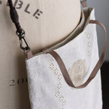 しろのはボーダー刺繍プティバッグ