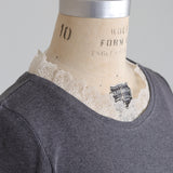 organicコットンテレコlacyクルーネック