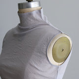 コットンワッシャーチュールノースリボトルネック