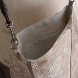 しろのはボーダー刺繍プティバッグ