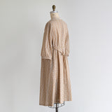 しろのはボーダー刺繍ワンピース