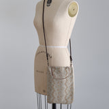 しろのはボーダー刺繍プティバッグ