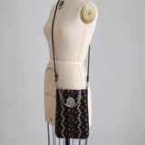 しろのはボーダー刺繍プティバッグ