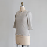 organicコットンテレコlacy七分袖インナー