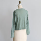 コットンワッシャーチュールlacyカーディガン