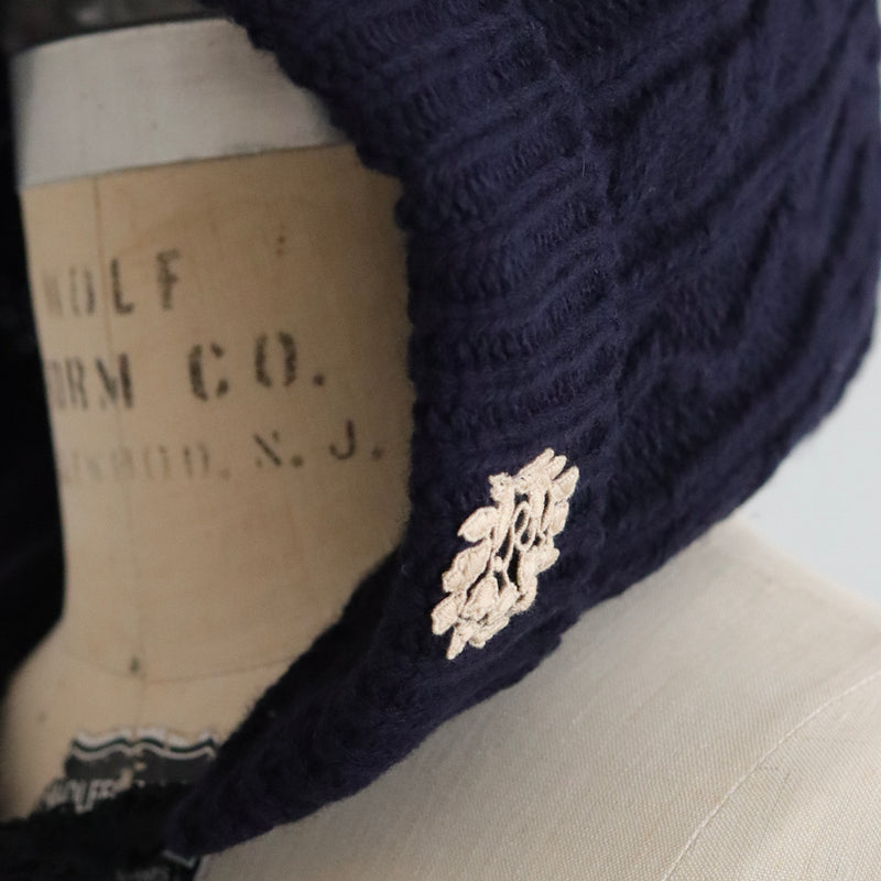 タスマニアウールlacyーtieフード帽