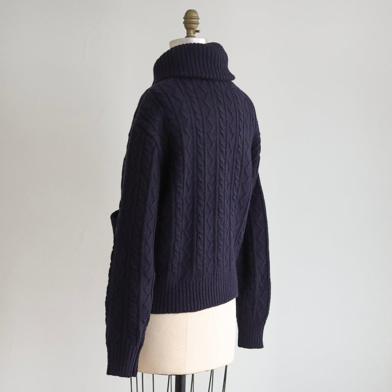 〔各色1点のみ！再入荷なし〕タスマニアウールkint ショールカラーカーディガン