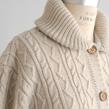 〔各色1点のみ！再入荷なし〕タスマニアウールkint ショールカラーカーディガン