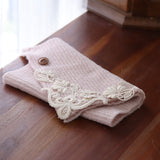 ブークレknit lacyネックウォーマー