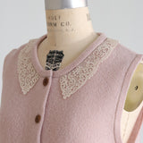 ブークレknit lacyカラーベスト