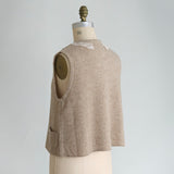 ブークレknit lacyカラーベスト