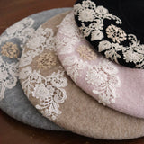 ブークレknit Anticoケミカルベレー帽