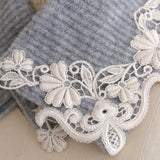 ブークレknit lacyネックウォーマー