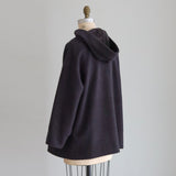 ウールシャギーlacyフーディーコート