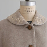 ウールシャギーショールカラーコート