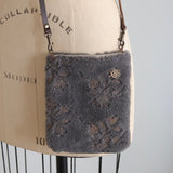 もこもこクロスステッチ刺繍ショルダーBag