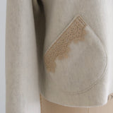 ウールシャギーショールカラーコート