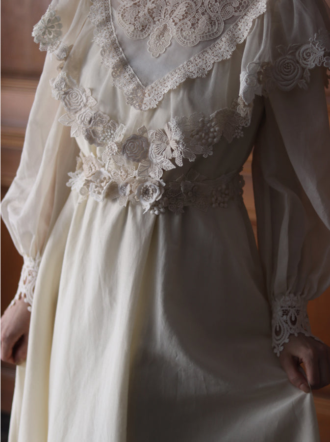 〔Classical Dress Line "Ivory" Collection 2024〕やわらかなグラデーションのサッシュベルト