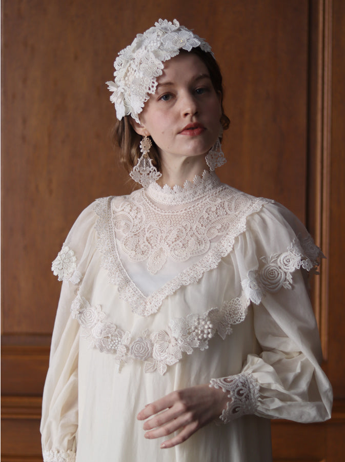 〔Classical Dress Line "Ivory" Collection 2024〕やわらかなグラデーションのヘッドドレス