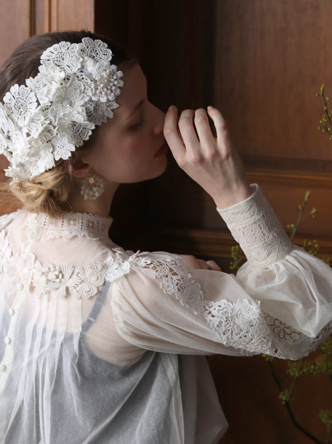 〔Classical Dress Line "Ivory" Collection 2024〕やわらかなグラデーションのヘッドドレス