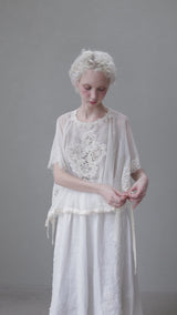 イングランドチュールとリバーレースのFillage gilet / Coco Ivory Fillage Collection 2027