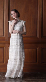 〔Classical Dress Line "Ivory" Collection 2024〕優しいグラデーションを愉しむすずなり刺繍ドレス