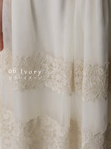〔Classical Dress Line "Ivory" Collection 2024〕美しいレースとチュールを贅沢に78丈スカート