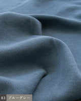 〔No.9460〕強撚コットンフライスダブルスタンドカラー四分袖インナー【2027年4月下旬入荷予定】