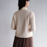 〔No.9322〕コットン裏毛カーディガン【2026年9月下旬入荷予定】