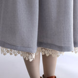 〔No.9328〕ウールガーゼスカート【2026年10月上旬入荷予定】