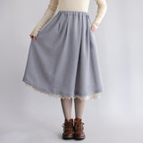 〔No.9328〕ウールガーゼスカート【2026年10月上旬入荷予定】