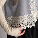 〔No.9327〕ウールガーゼベスト【2026年10月下旬入荷予定】