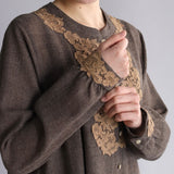 〔No.9326〕ウールガーゼワンピース【2026年9月下旬入荷予定】